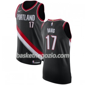Canotte Uomo Portland Trail Blazers Ed Davis 17 Nike 2017-18 Nero Swingman